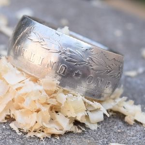 NEW Handmade 1891 U.S Silver Dollar Ring